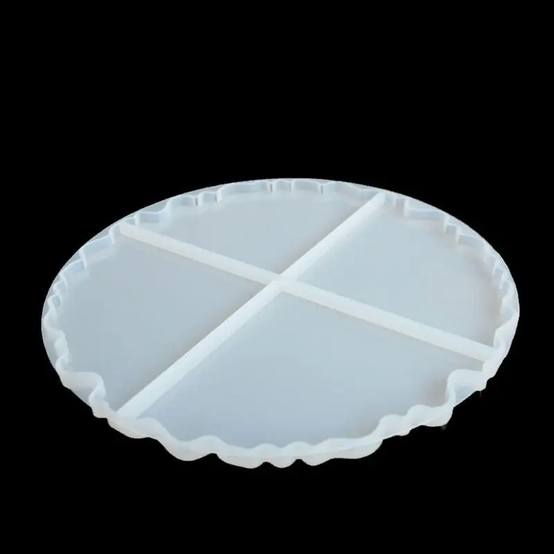 

2Pcs Iregular Wave Large Puzzle Coaster Resin Molds Bowl Cup Mats Mold Crafts H37C