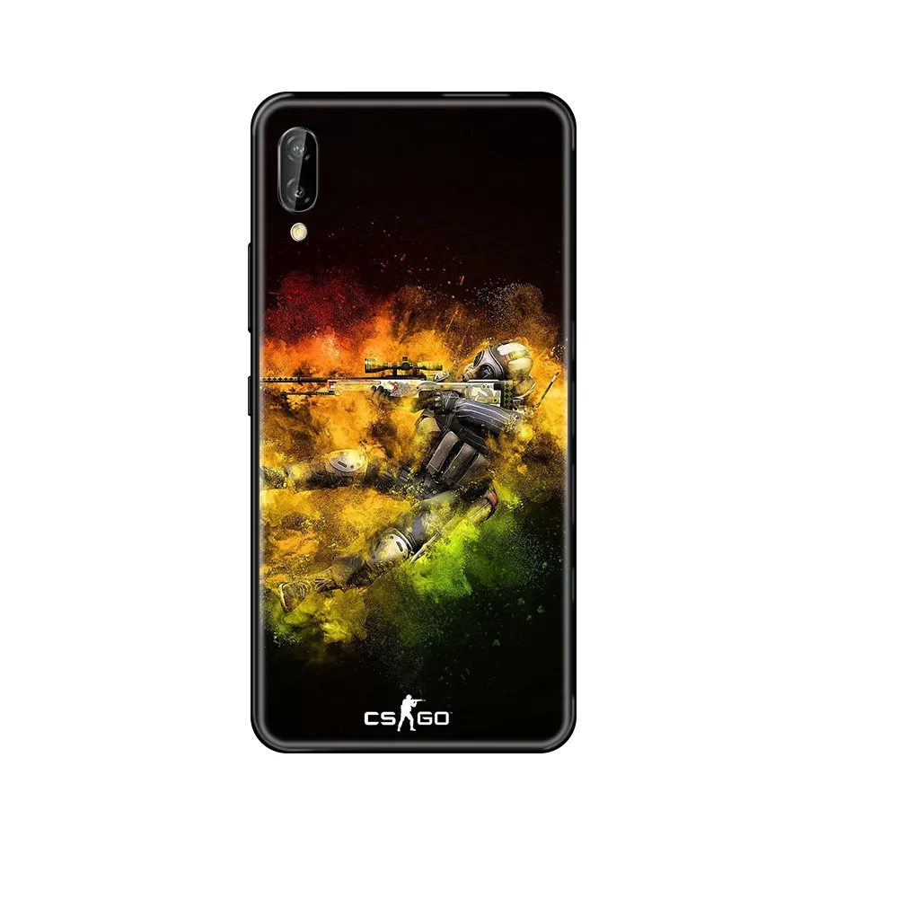 Игровой чехол cs go trend из ТПУ водонепроницаемый черный для телефона Huawei Honor Mate 5 6 7 8 9