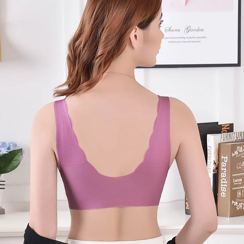 

Women Wire Free Fitness Bra Autumn And Winter Modal Bra Fashion Seamless Bra