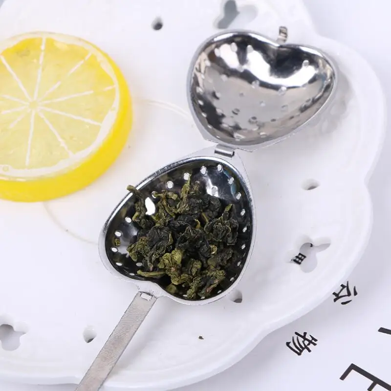

Free shipping Heart Shape TeaTime Heart Tea Infuser Spoon With retial box For Weeding Party gift