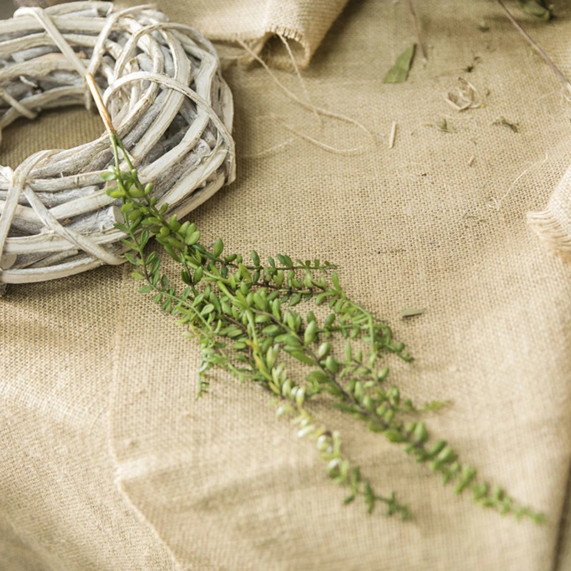 Искусственные зеленые наклейки Senecio украшения из ПВХ для дома и свадьбы | Дом сад