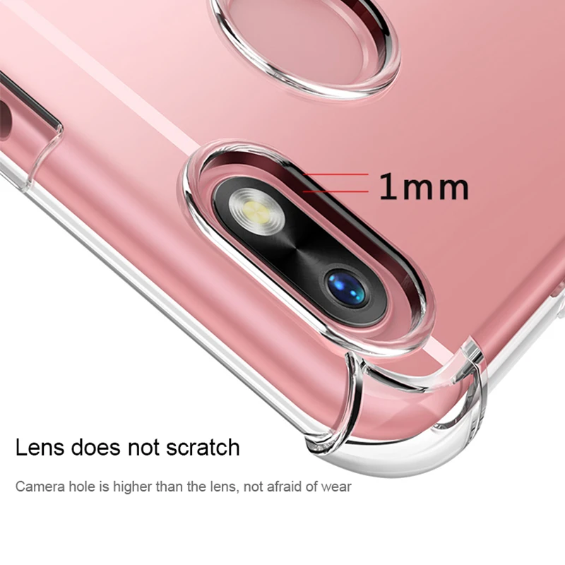 

SIXEVE Shockproof Clear Silicone Case for Huawei P10 Lite P10 Plus P8 Lite P9 Lite Y3 Y5 2017 honor 9 Lite Cell Phone Back Cover