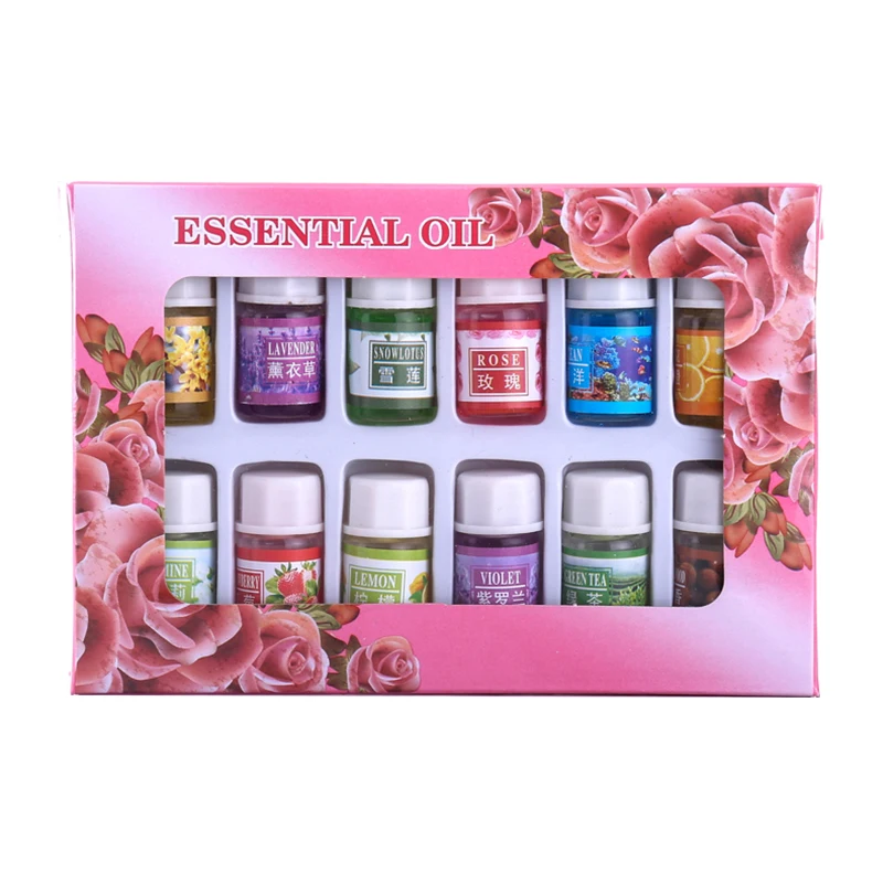 12pc/Set Aromatherapy Water Soluble Essential Oil Humidifier Air Purifier Incense Burner Body Beauty Relieve Stress Oi - купить по