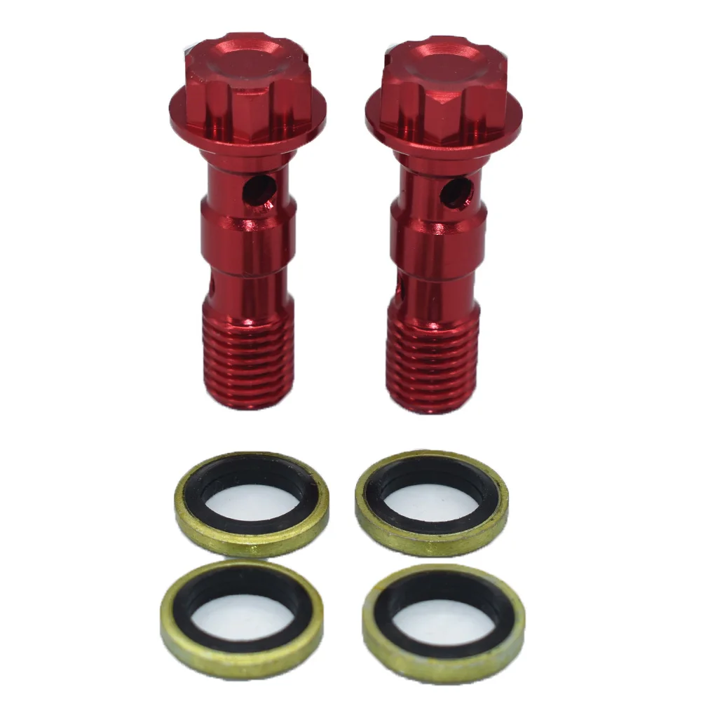 

30mm 38mm M10 Bolts For Hydraulic Clutch and Brake Oil Hose Fuel Hose oil cooler Refitting aluminum Connector End