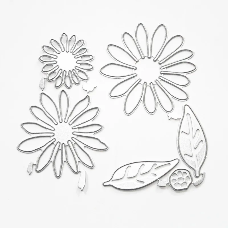 

Flower Petal Leaf Metal Cutting Dies Stencils Scrapbook Card 2022 New Version Production Embossing Die Cutting Process Decor