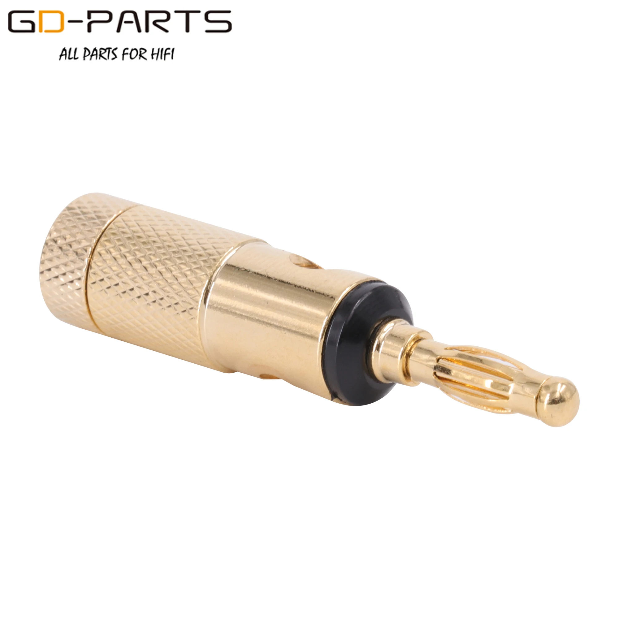 Позолоченный латунный штекер типа банан для динамика 4 мм Женский Соединительный