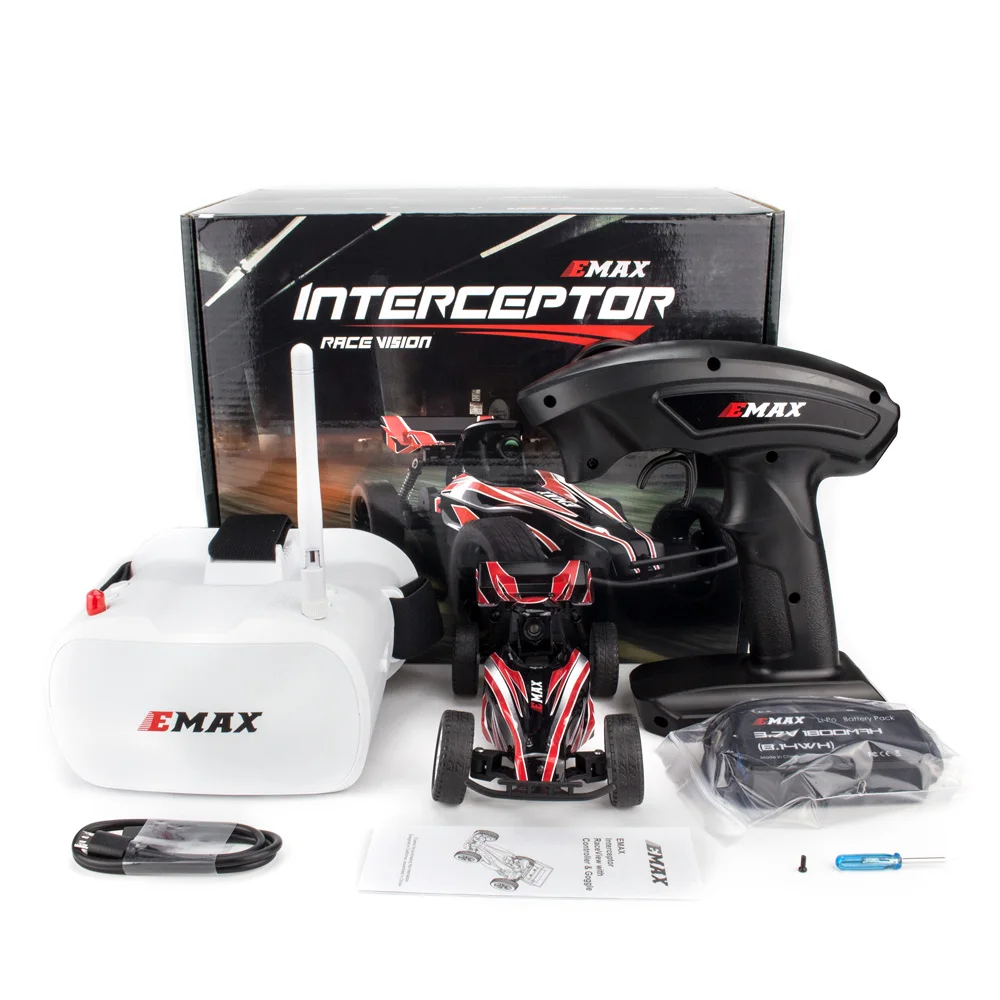 

New style EMAX Interceptor Remote Control FPV RC Car with Glasses Full Proportional Control RTR Model