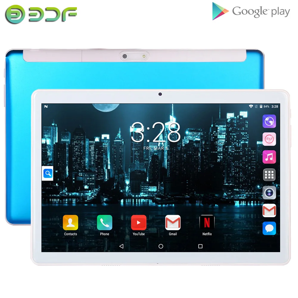 BDF Новый Android 4 планшеты ПК телефон sim карта 10 дюймов 1 Гб + 16 IPS LCD четырехъядерный 5000