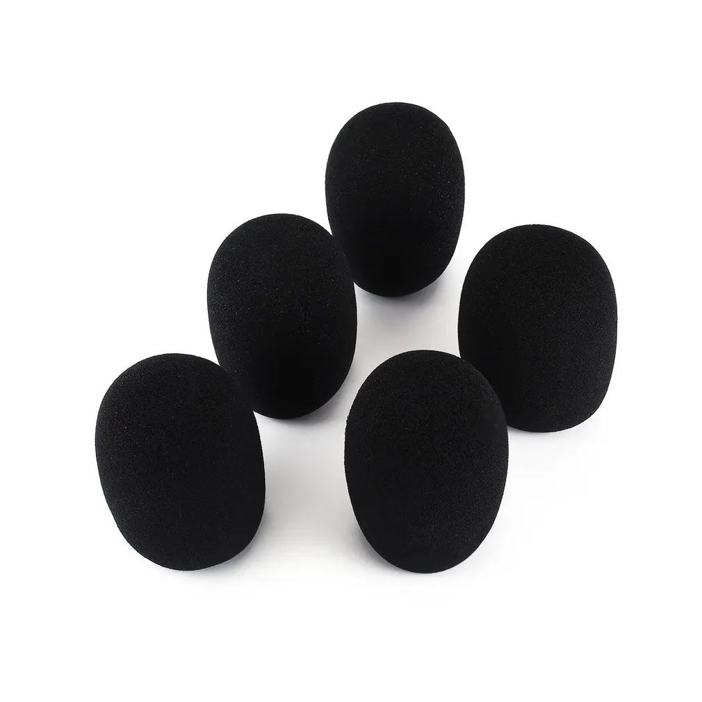

5pcs Headset Replacement Foam Microphone Cover Mic Cover Windshield Headset Wind Shield Pop Filter Mic Cover Foam ONLENY /