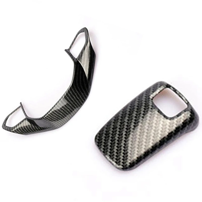 

Carbon Fiber Sticker Steering Wheel Cover For Peugeot 3008GT 4008 5008 2017-2018 & Car Gear Shift Knob Gear Head Cover
