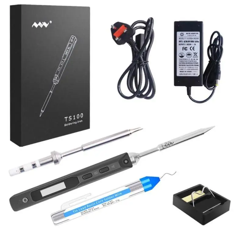 

Electric Soldering Iron Kit 65W DC5525/USB Interface With B2 BC2 Soldering Head Solder Wire Intelligent Sleep Protection Mode