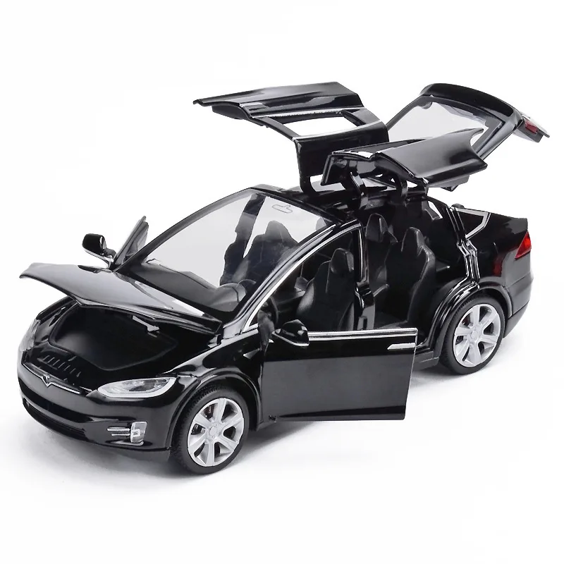 1:32 модель автомобиля Tesla X90 литые Diecasts модели высокая имитация металлические