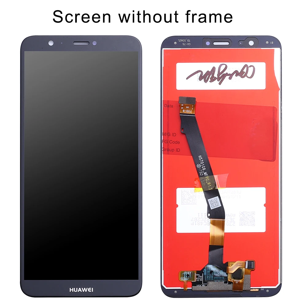 5,6" ЖК-дисплей для HUAWEI P, умный дисплей, сенсорный экран с рамкой, Замена для HUAWEI P Smart/Enjoy 7S FIG LX1 L21 L22