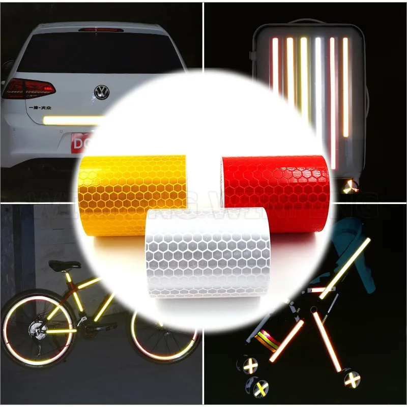 Наклейки для велосипеда 5 см x 1 м|Светоотражающий материал| |