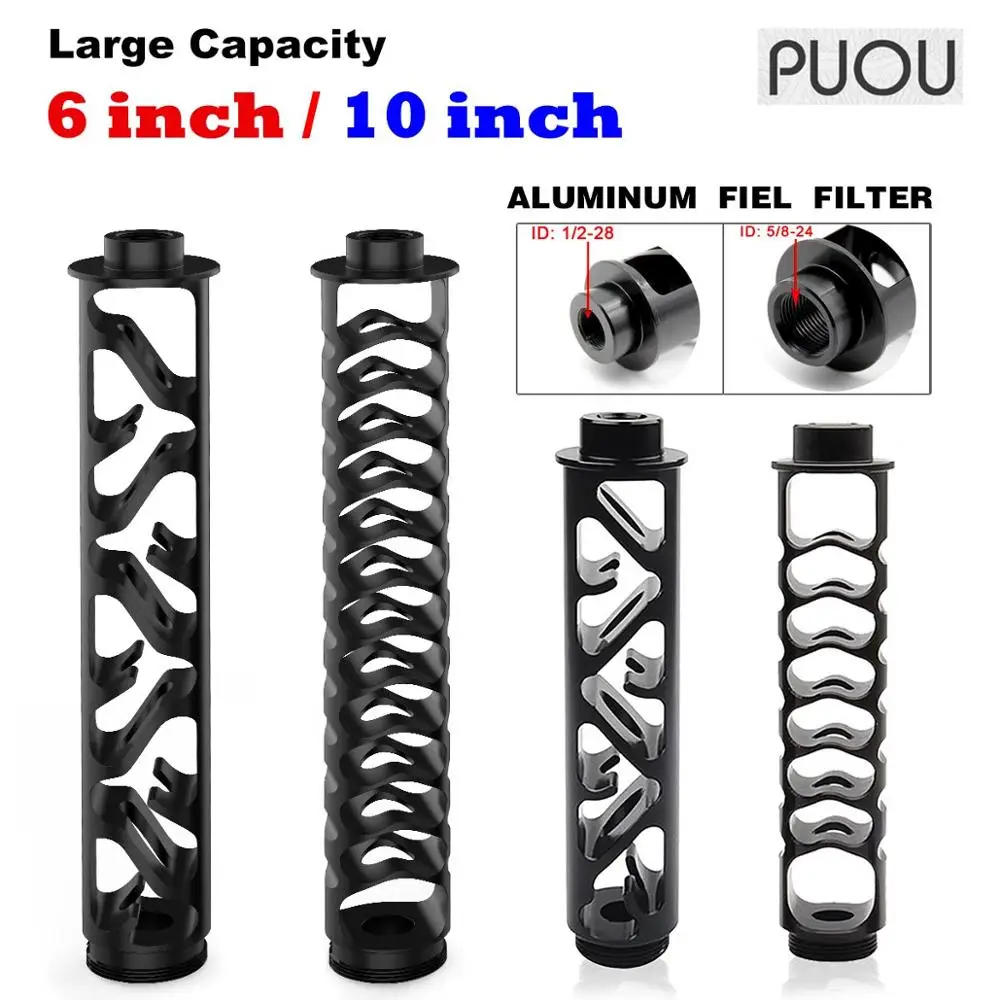 HOT1/2 20 1/2 28 5/8 24 6inch small big 10 дюймовый одножильный алюминиевый топливный фильтр