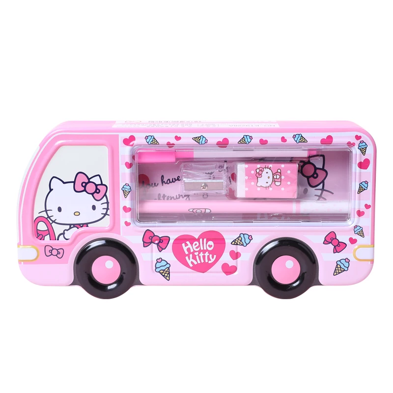 Topsthink Хелло Китти Hello kitty чехол металлический автобус пенал для карандашей с белой доской карандаши набор канцелярских принадлежностей