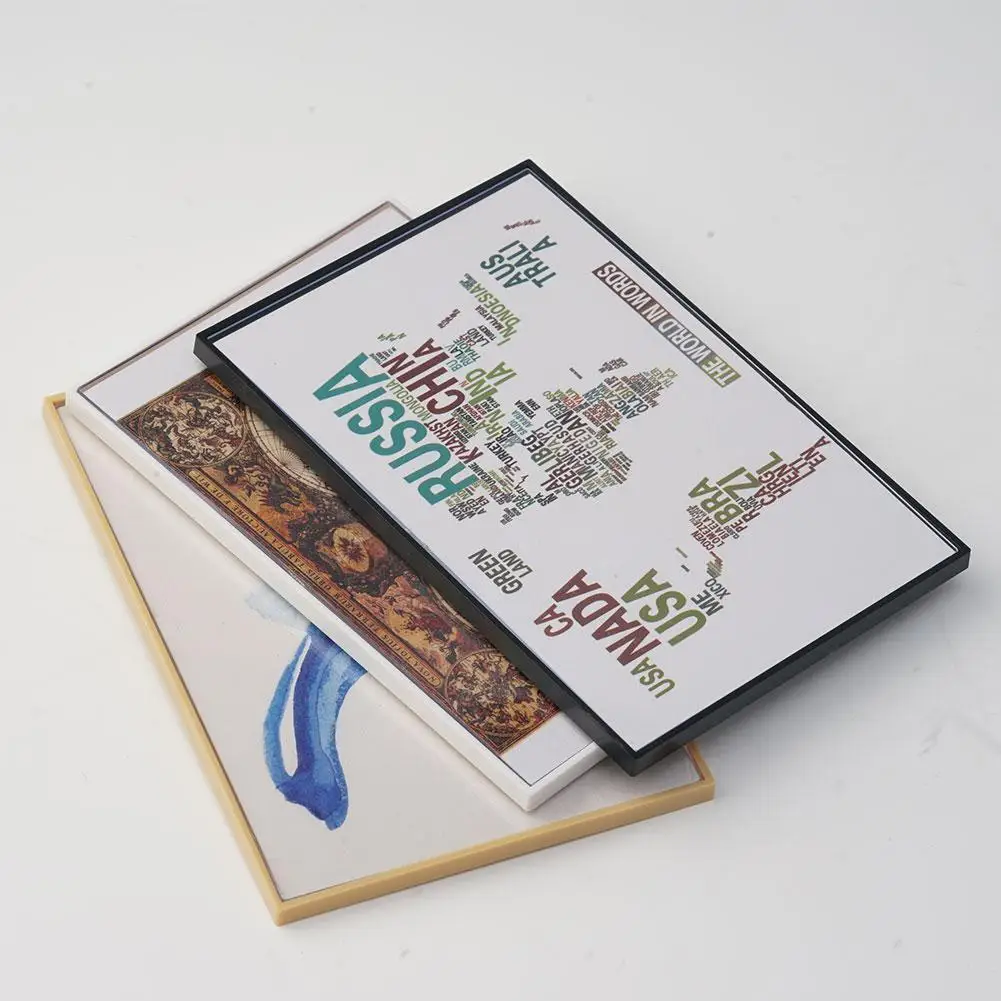 

Hot Sale Photo Frame Oil Painting Mural Cardboard Wall Picture For 1/12 Or 1/6 Scale Dollhouse Accessories