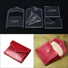 1 Набор сделай сам для кожи ремесла маленький мешок для монет кошелек высечки Ножи шаблон пресс-форма ручной перфоратор инструмент 10*9,5*1,5 см