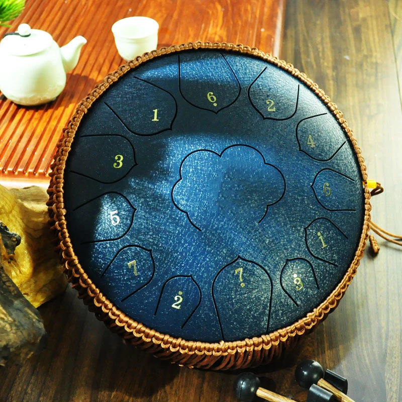 

15 Примечания Сталь язык барабан 14 дюймов бак барабан, ударные Handpan барабана для занятий йогой медитации развлечения музыкальное образовани...