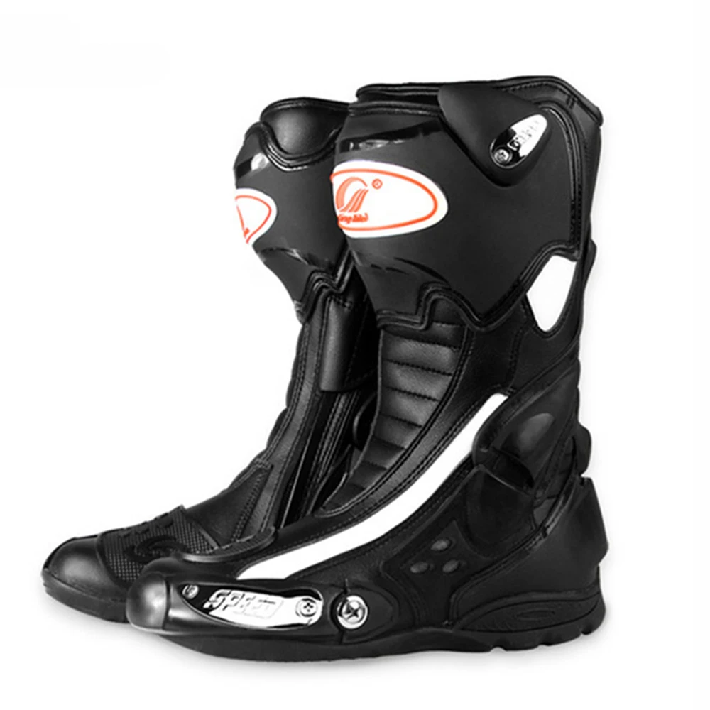 

Motorcycle Boots Racing Shoes Mens Riding Motorbike Moto Motocross Off-road Cycling Dirt Bike Leather Breathable BMX Enduro ATV