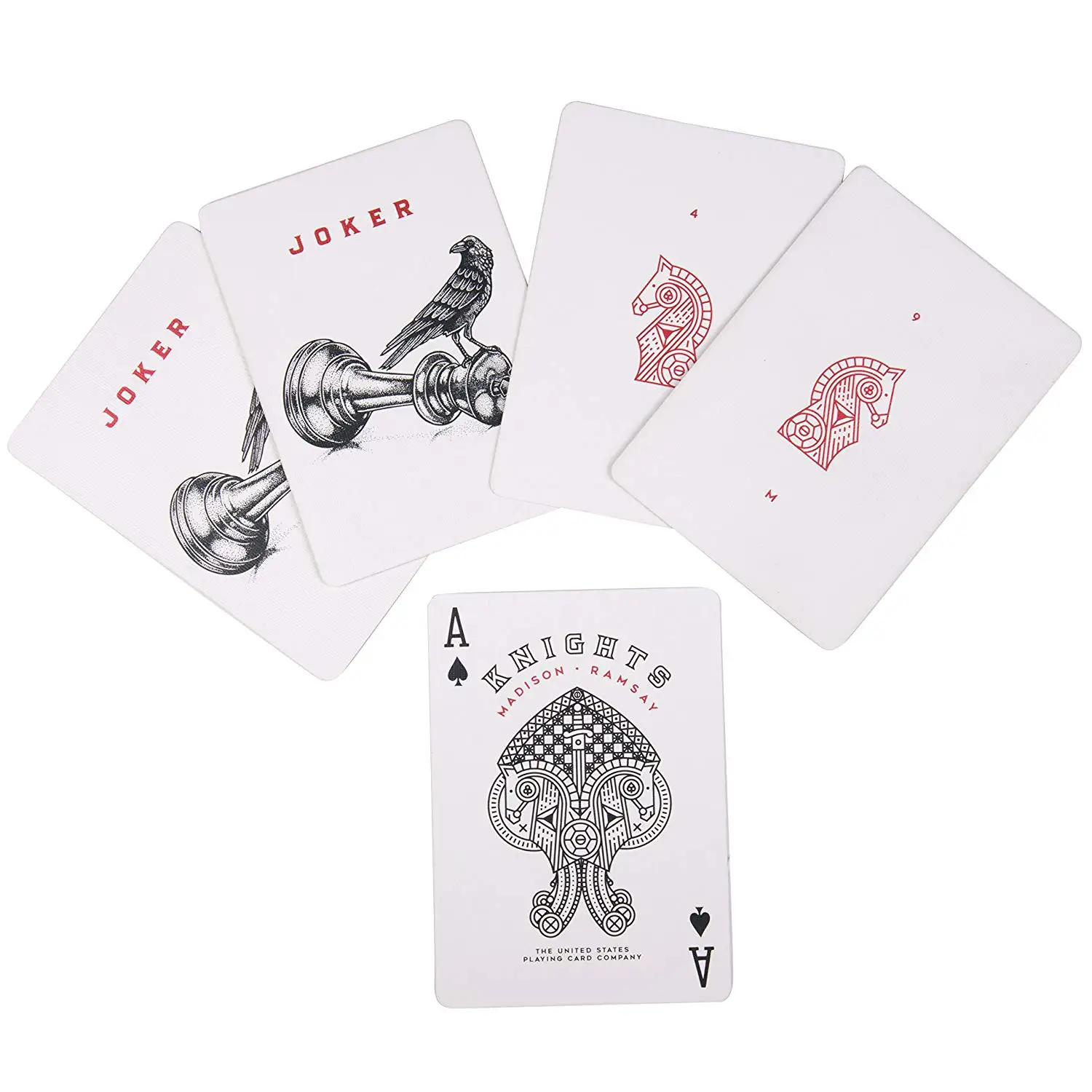Ellusionist белые Рыцари игральные карты размер покера колода Даниэль Мэдисон