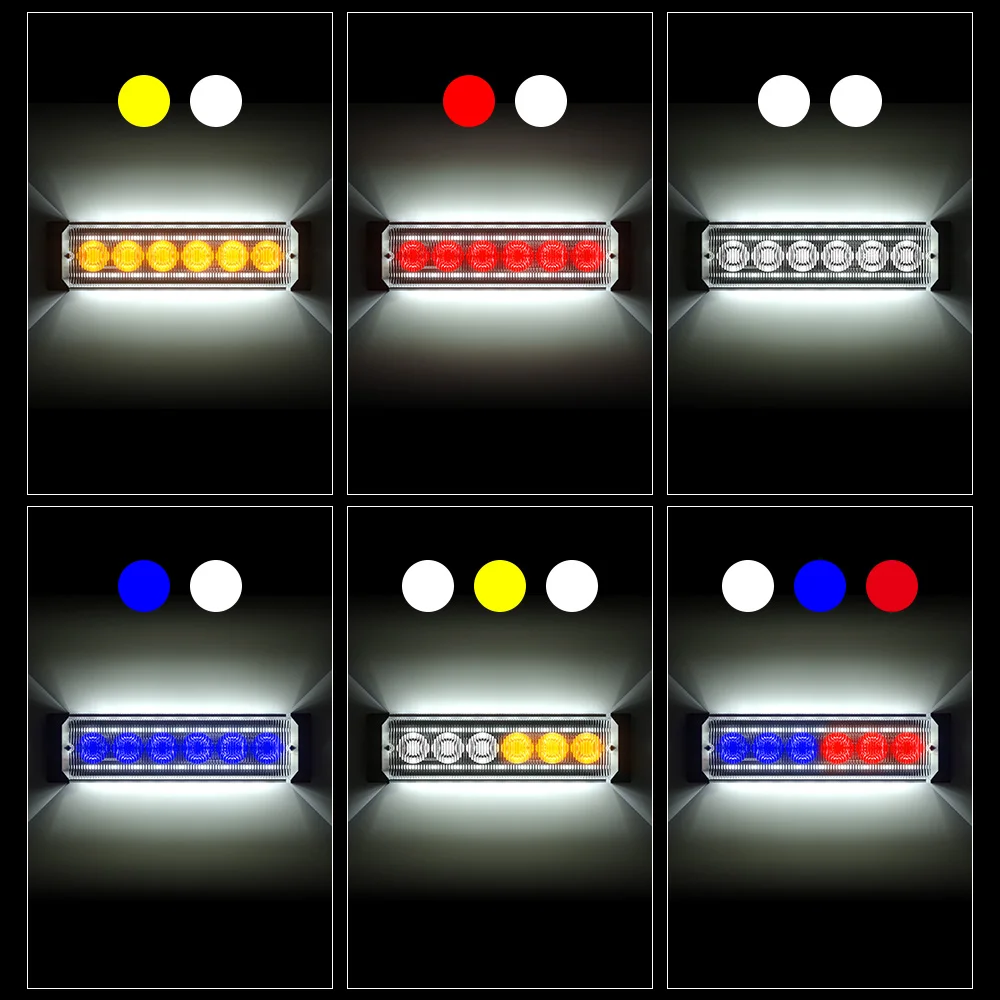 

6500k Side marker lights Waterproof Hazard Warning Flash Strobe Light Caution