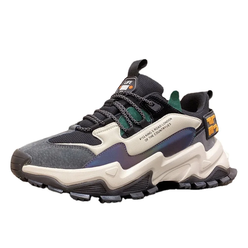 

2021 Men Running Shoes Casual Fashion Top Quality Sport Shoes For Male Luxury Brand Outdoor Athletic Real Leather Man Sneakers
