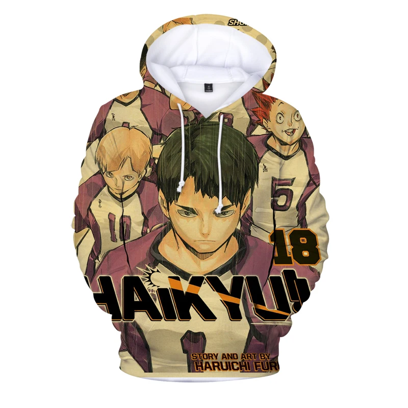 

Hot Anime Haikyuu 3d Hoodies Men Women Funny Japanese Anime Streetwear Harajuku Sweatshirts Tops