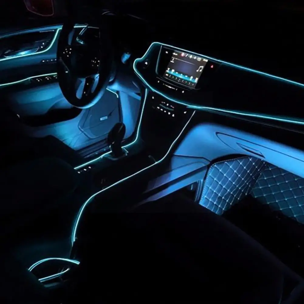 Лента EL Wire M3S0 неоновая декоративная лампа для украшения автомобиля плоский