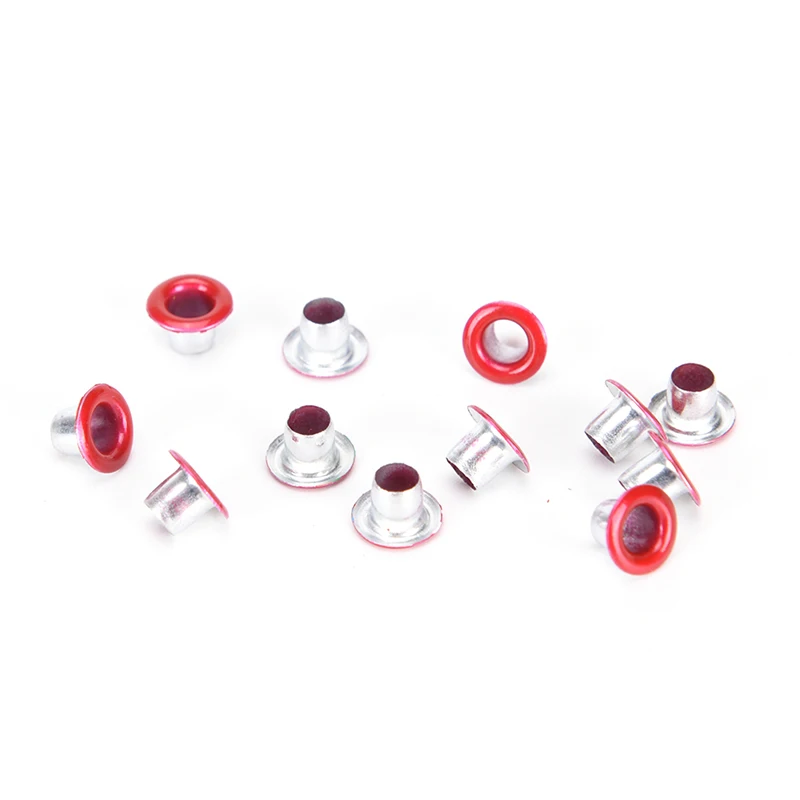 

100pcs 3mm Scrapbook Eyelet Random Mixed Color Metal Eyelets For DIY Clothes New