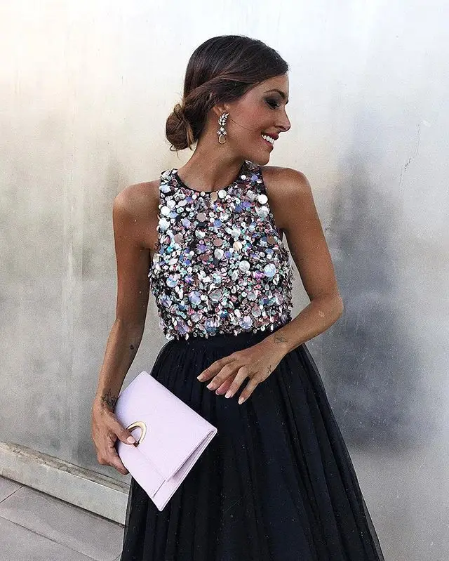 

Sexy Sleeveless Pendant One-piece Dress New Dress