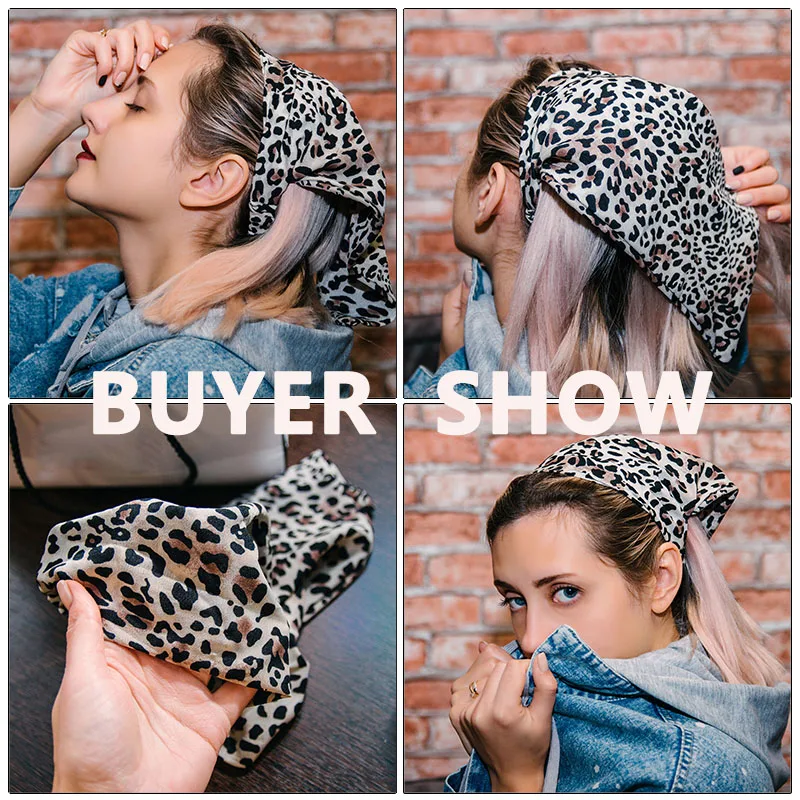 Женская резинка для волос AWAYTR с цветочным принтом эластичная повязка на голову