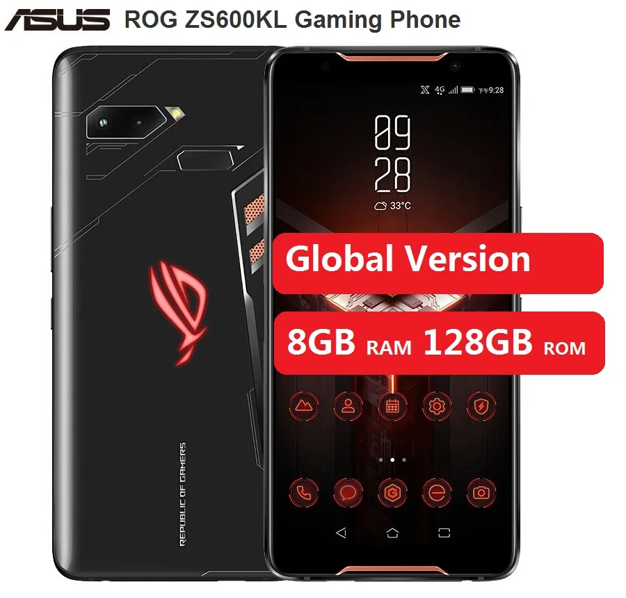 Global Ver. ASUS ROG ZS600KL игровой телефон 4G смартфон 6 0 &quotAndroid Oreo 8 1 Qualcomm Snapdragon 845