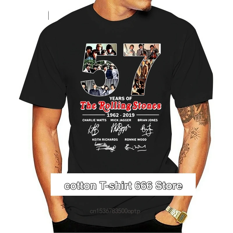 

Camiseta negra de Rock and Roll, де 57 ° юбилей
