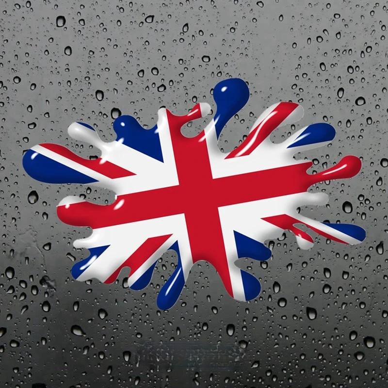 

3d Shaded Effect Splat Design с США, Германия, Италия, Юнион Джек, Британская Англия, Шотландия, флаг, царапины, автомобильная наклейка, винил из ПВХ