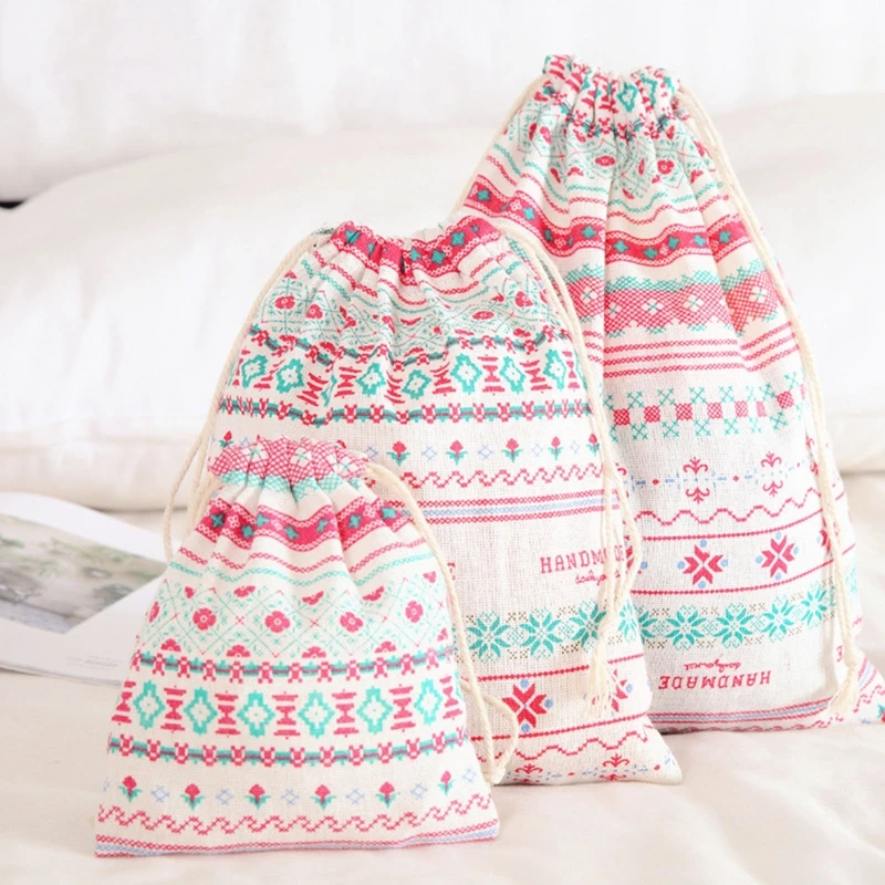 

3pcs Portable Drawstring Bag Travel Laundry Wash Pouch Shoe Clothes Storage Organizer Gift Bags
