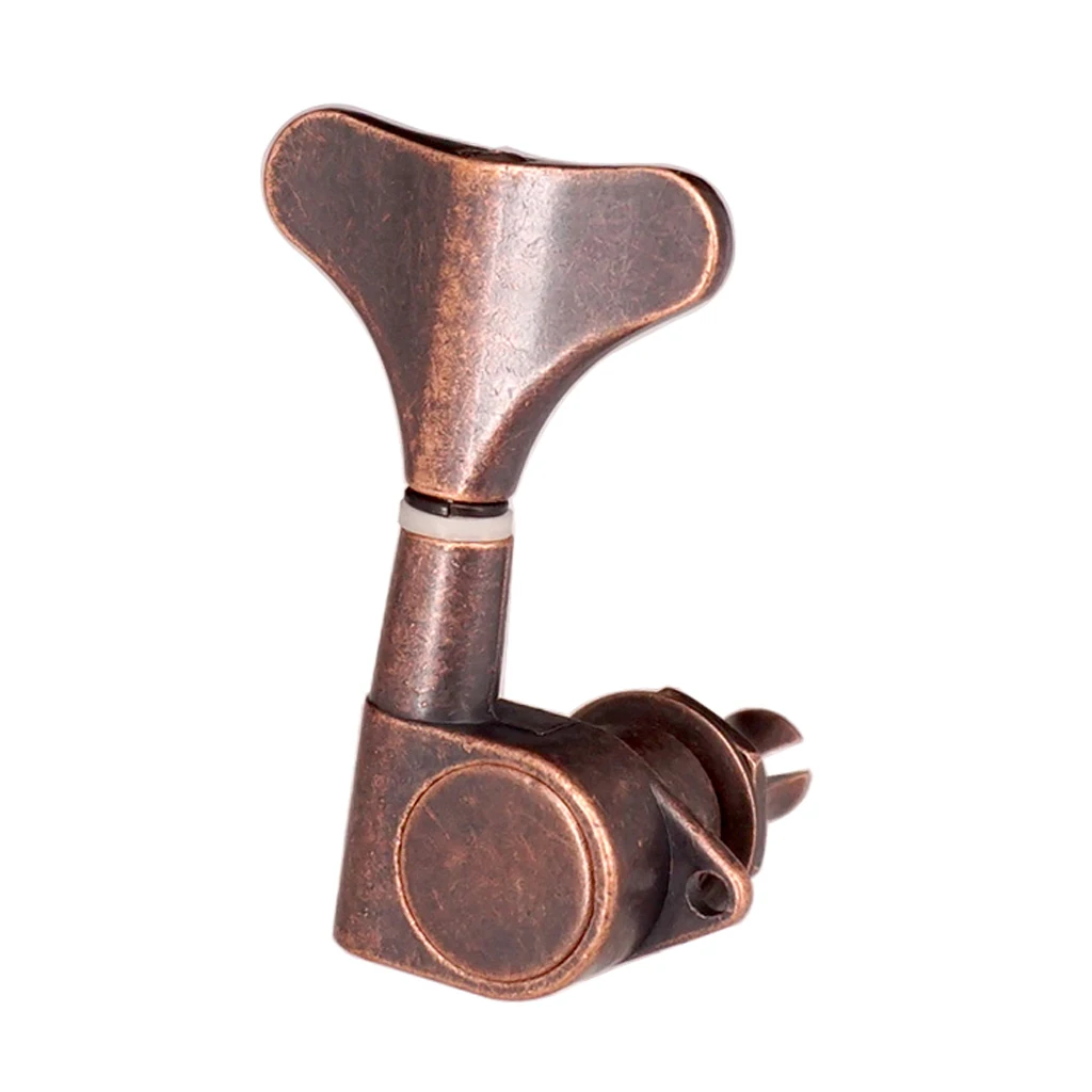 Tail Buttons Bass String Tuners Pegs keys Machine Heads 4R Red Bronze