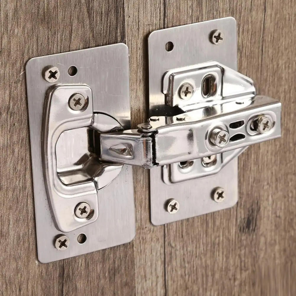 

Multi-Hole Hardware Stainless Steel Fixing Brace Plate with Screws for Closets