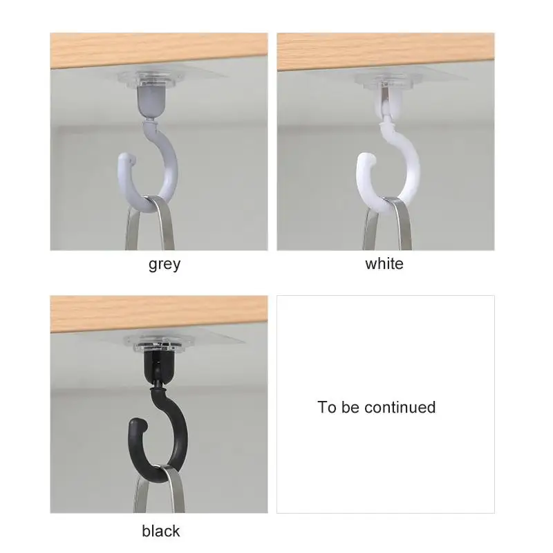 

Multi-function Ceiling Rotary Hook Strong Hook Household Adhesive Hook Wall Key Hanging Door Back Coat Kitchen Bathroom Hook