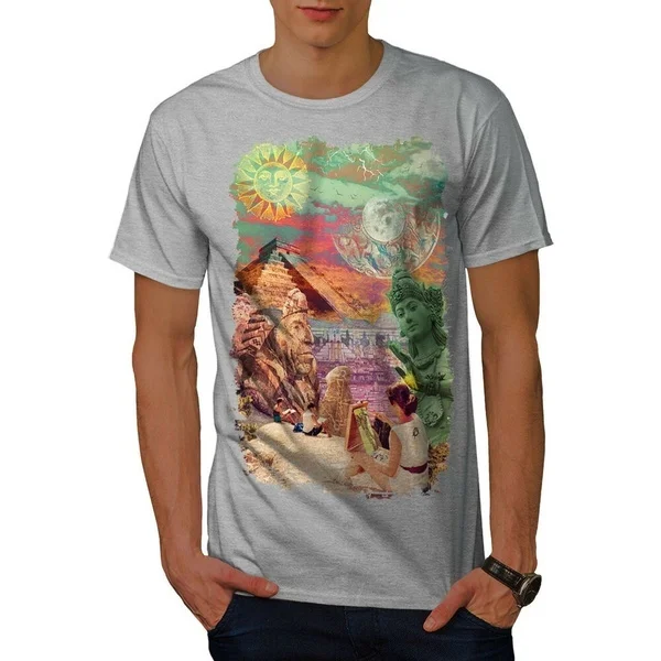 

Wellcoda Sublime Landscape Mens T-shirt, Artist Graphic Design Printed Tee