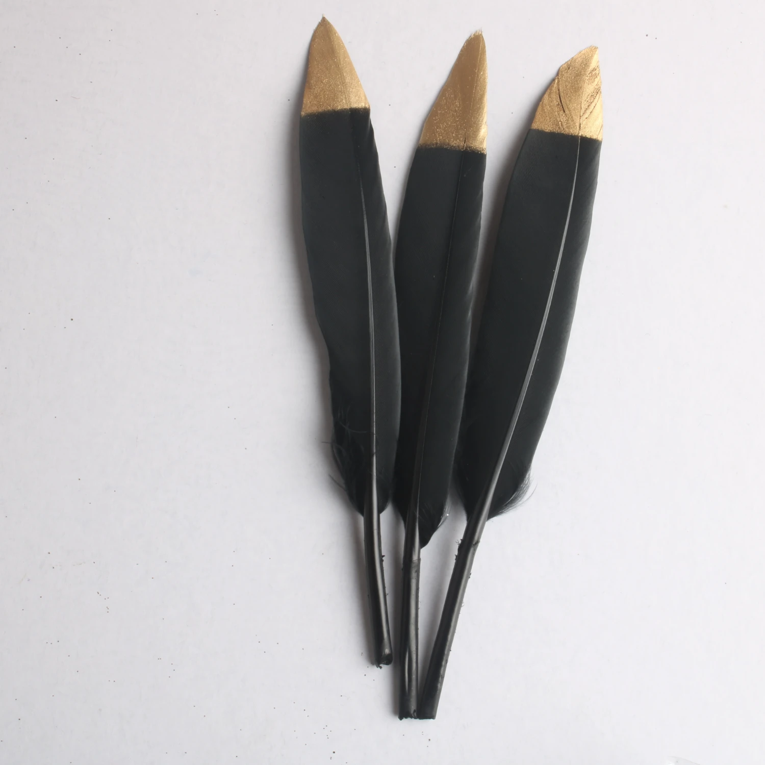 Оптовая продажа золотистого гусиного пера ручной работы 10 15 см/4 6 дюймов