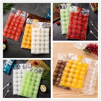 20pcs disposable diy ice maker transparent ice making bags ice molds cocktail faster freezing mold household home kitchen gadget