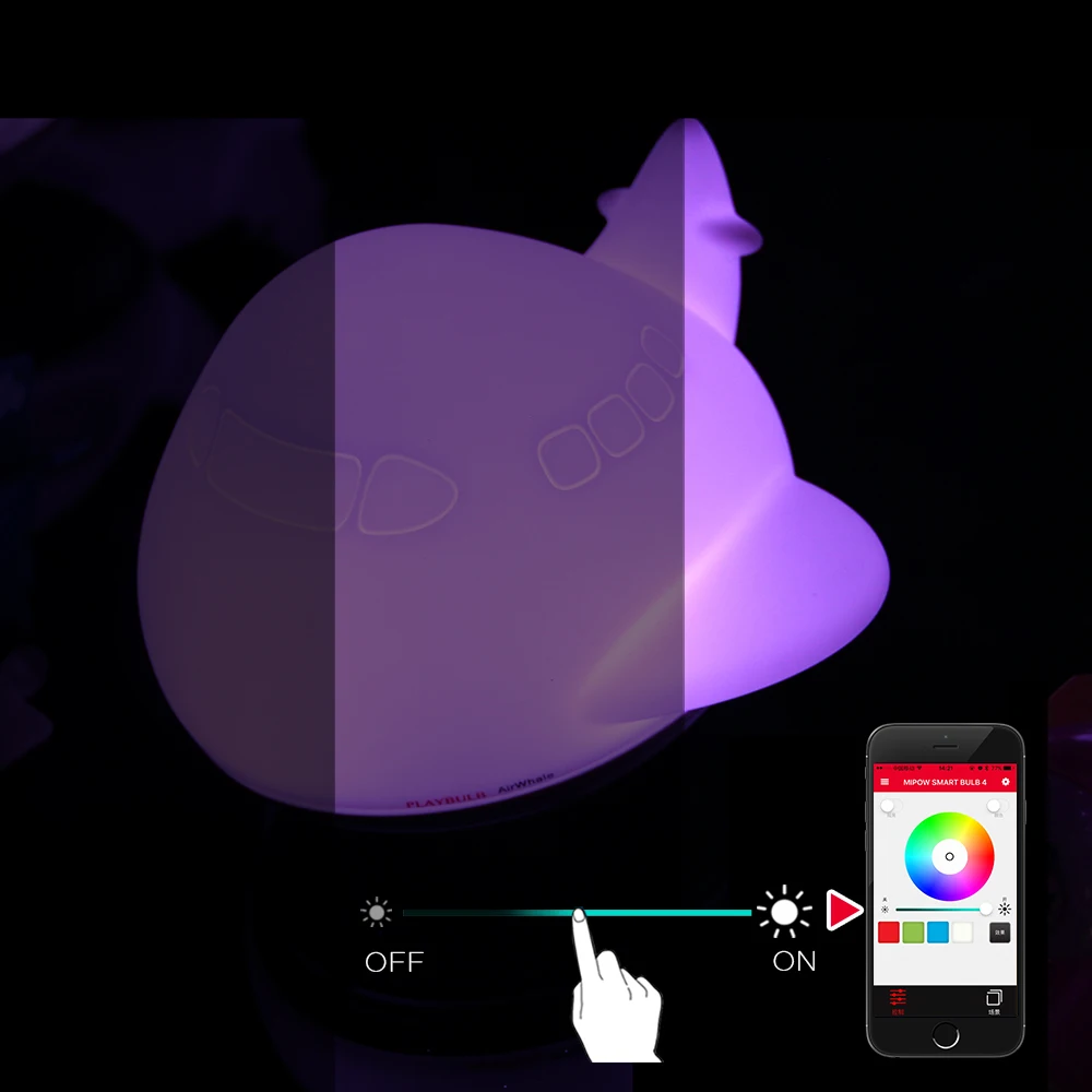 Mipow ночник с bluetooth динамиком беспроводная Настольная лампа зарядкой для спальни