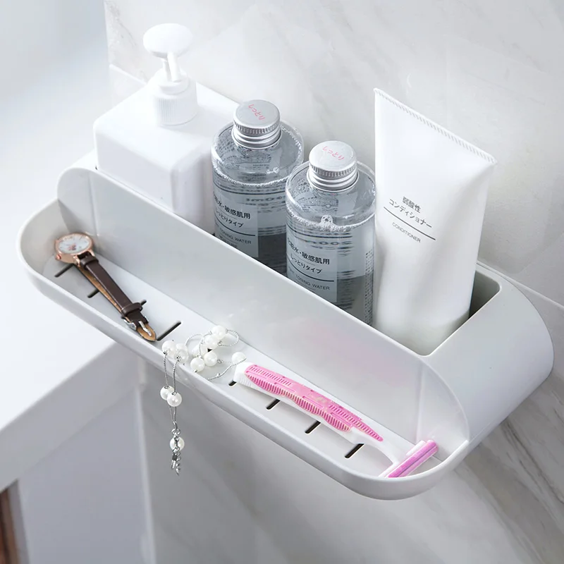 Ванная комната Бесплатная пробивая мытье ванная настенная вешалка туалет полка