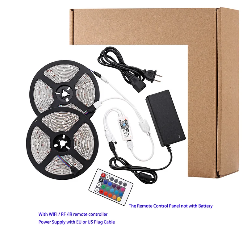 Умный wifi контроллер 12 в RGB светодиодный светильник s SMD5050 ИК-контроллер RGB ленточный светильник IP65 Водонепроницаемый цвет chaning RGB гибкий канат