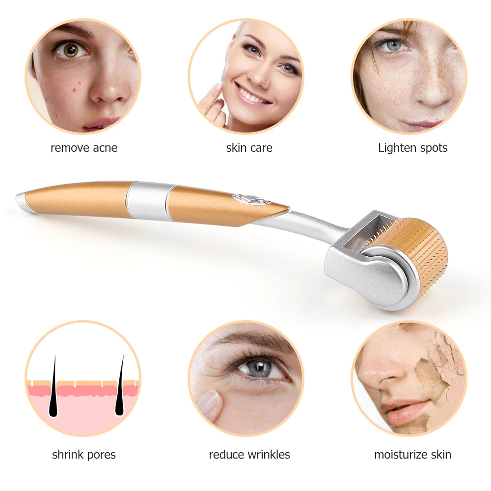 Derma Roller 0.3mm 0.25mm 0.2mm Titanium Mesoroller for Body Face Micro Needle Mezoroller Dermaroller microniddle hair | Красота и