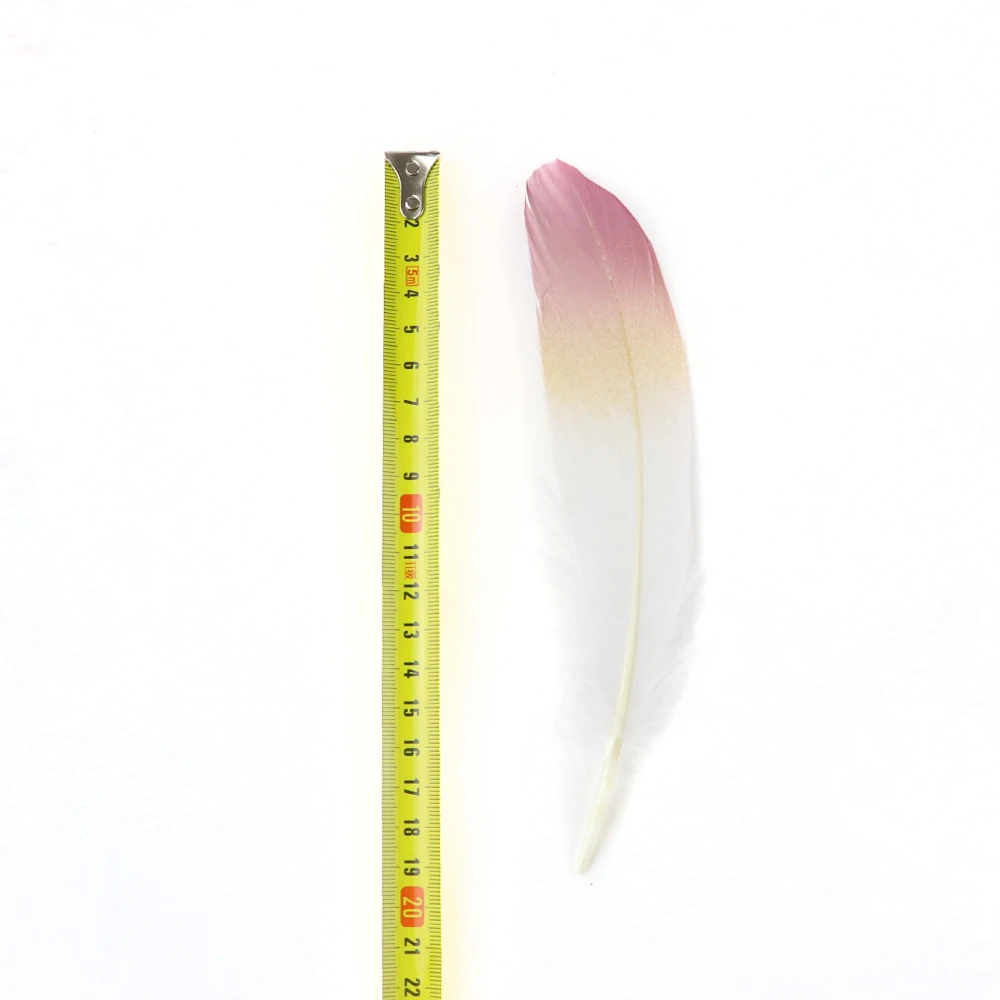 

Wholesale 6-8 inch Goose Feathers Beautifully gold pink Goose Plumes DIY jewelry decorative accessories Decorative 20PCS/LOT