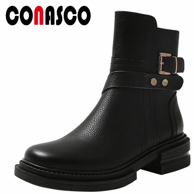 

Женские ботильоны из коровьей кожи, с металлическими заклепками