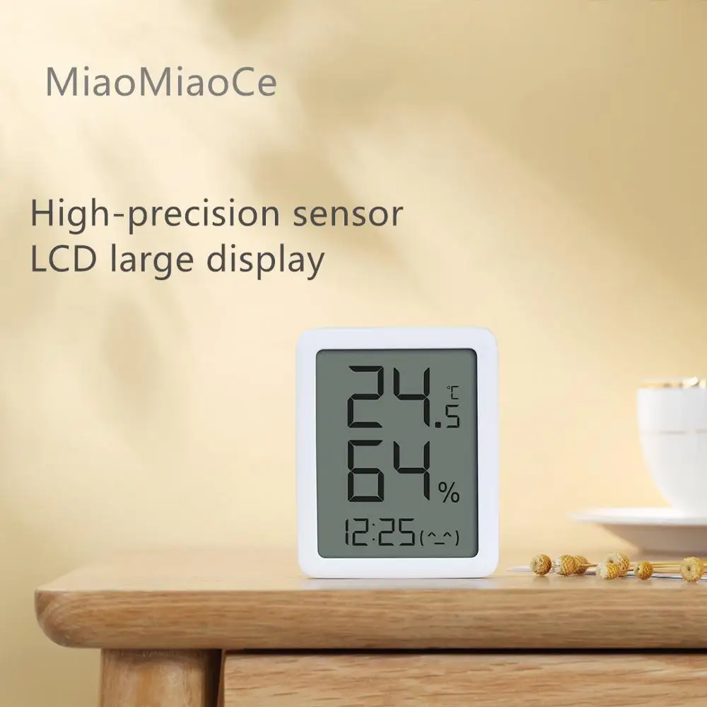 

Youpin miaomiaoce MMC E-ink Screen LCD Large Digital display Thermometer Hygrometer Temperature Humidity Sensor from Youpin