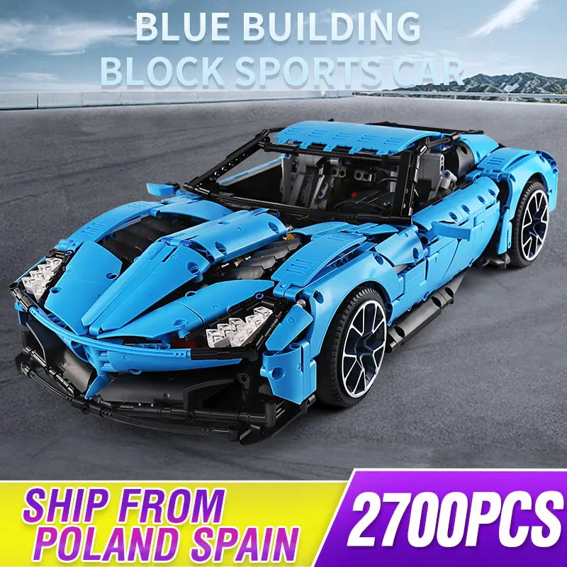 Конструктор MOC из новой серии Grand Sport Il Toro Azzurro набор моделей гоночных автомобилей